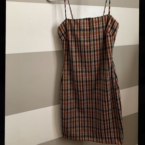 Fashion nova plaid mini dress medium